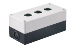 Box IEK, 3-socket, white, plastic, H30mm  