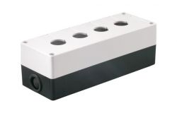 Box IEK, 4-socket, white, plastic, H40mm  