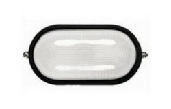 
			Luminaire waterproof E27, IEK, 1401, no bars, 60W, IP54, black, oval