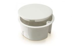 
			Junction box IEK, For plasterboard, IP20, white, 80x40mm, D80mm, with cover