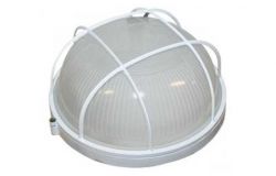 
			Luminaire waterproof E27, IEK, 1302, with bars, 60W, IP54, white, round