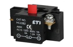 
			ETI HC22 B2 Контакт блок 1H3 (004770382)