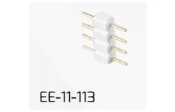 Connector without wire, LED, EcoEnergy, MINI 4-pin, RGB, 10mm  
