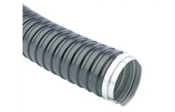 
			Caurule gofrēta Mutlusan, Q14, melna, D14-18mm, metal spiral izoleta PVC  metal sp, (50)