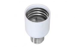 
			Adapter for bulbs E27-E40, IEK, IP20, white, plastic