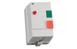 
			Contactor with housing IEK, 25A, 3P, 220V, IP54, with indicator