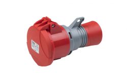 
			Контактное гнездо с крышкой Rosi, 32A, 3P+N+E, 380-415V, IP44