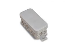 
			Junction box Rosi, IP55, surface, 90x43x39mm, with soft plugs