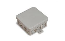 
			Junction box Rosi, IP55, surface, 85x85x39mm, with soft plugs