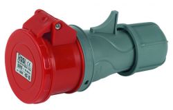 
			Контактное гнездо с крышкой Rosi, 16A, 3P+N+E, 380-415V, IP44