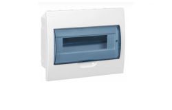 
			Distribution box IEK, 12-socket, IP41, recessed, 220x280x92mm, plastic, with transp. door