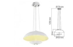 
			Luhtreeter LED, VISTA, 24W, 1500lm, 4000K, valge, H1200mm, D450mm, 220-240V