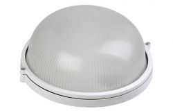 Luminaire waterproof E27, IEK, 1301, no bars, 60W, IP54, white, round  
