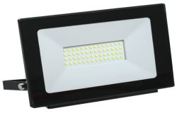 
			Tulvvalgus LED, IEK, 50W, 4500lm, 4000K, IP65, must, L210mm, W33mm, H173mm