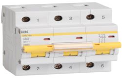 
			Circuit breaker IEK, 3C, 25A, 400V, 10kA