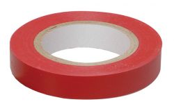 
			Adhesive tape IEK, red, 0.13x15mm, L10m