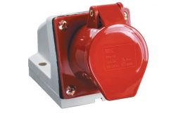 
			Socket outlet IEK, 32A, 3P+PE+N, 380V, IP44, surface