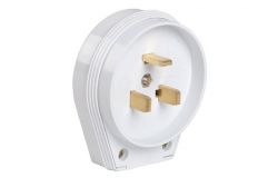 
			Plug IEK, 32A, grounded, IP20, white, plastic