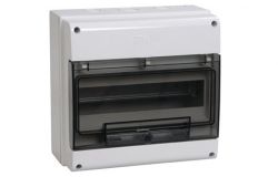 
			Distribution IEK, 12-position, IP66, gray, v / a, 250x256x140mm, plastic, with transparent door