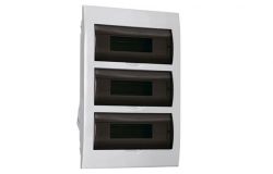 
			Distribution box IEK, 36-socket, IP41, recessed, 503x342x88mm, plastic, with transp. door