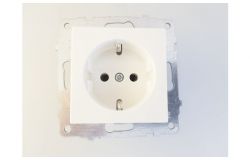 
			Socket Ovivo, (mechanism), grounded, white