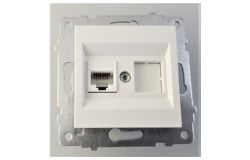 
			Socket Ovivo, DATA, (mechanism), white