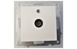 
			Socket Ovivo, TV, (mechanism), white, through