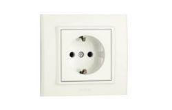 
			Socket Ovivo, MINA, grounded, white