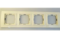 
			Frame Ovivo, 4-socket, MINA, cream