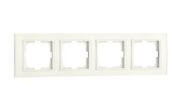 
			Frame Ovivo, 4-socket, MINA, white