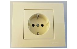 
			Socket Ovivo, GRANO, grounded, cream