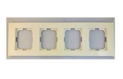 
			Frame Ovivo, 4-socket, GRANO, cream