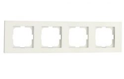 
			Frame Ovivo, 4-socket, GRANO, white
