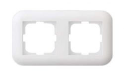 
			Frame Ovivo, 2-socket, LOFT, white