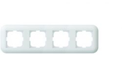 
			Frame Ovivo, 4-socket, LOFT, white