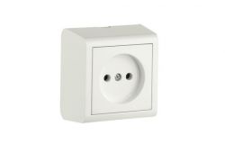 
			Socket Ovivo, NIVO, non-grounded, white