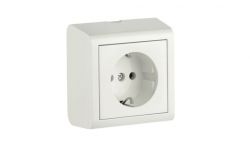 
			Socket Ovivo, NIVO, grounded, white