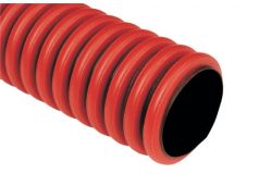 
			Труба гофрирована EVOCAB FLEX, рулон, красная, 450N, D63mm, двухслойная, (50m)