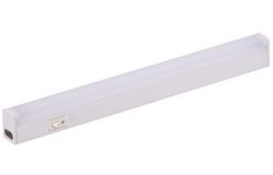 
			Luminaire linear LED IEK, 220V, 3W, 250lm, 4000K, IP20, white, plastic, L320mm