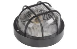 
			Luminaire waterproof E27, IEK, 2602, with bars, 60W, IP54, black, round