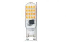 
			Лампочка G9, LED, Brillight, 120-230V, 4W, 350lm, 3000K, D15mm, L55mm
