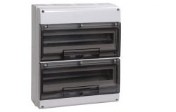 
			Distribution IEK, 32-position, IP66, gray, v / a, 400x326x140mm, plastic, with transparent door