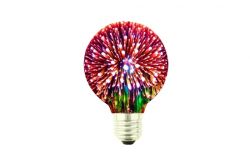 
			Bulb E27, LED, Decorative, 230V, Idea, 4W, 10lm, 360*, red, round, G80