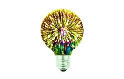 
			Bulb E27, LED, Decorative, 230V, Idea, 4W, 10lm, 360*, silver, round, G80