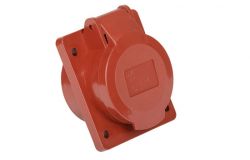 
			Socket power IEK, 16A, 3P+N+E, 200-240V/346-415V, IP44