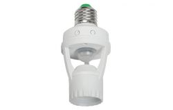 
			Sensor E27, IEK, DD045, 60A, 60W, 360*, IP20, white, 6m MAX