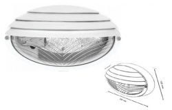 
			Plafond E27, NEMLIYER, Max 60W, IP65, white, oval 1/2 sieve, L235mm, plastic, W135mm, H107mm