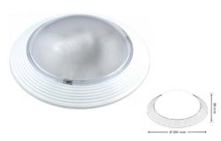 
			Plafons E27, INCI, Max 60W, IP20, balta, apaļa, D290mm, plastmasa, H90mm, (2)