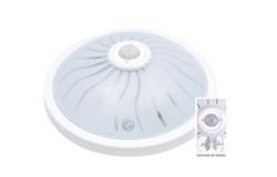 
			Plafond E27, ZUMRUT, Max 2x25W, IP20, white, D285mm, plastic, H100mm, with a sensor