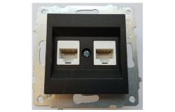 
			Socket Ovivo, DATA/DATA, double, (mechanism), black